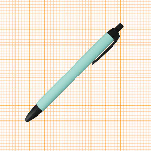 Bolígrafo De Tinta Negra Color sólido azul de huevo Robin pálido