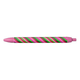 Bolígrafo De Tinta Negra Colores contemporáneos rayas de Navidad 