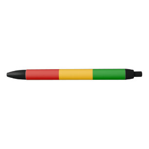 Bolígrafo De Tinta Negra COLORES DE BANDERA RASTAFARI + tus ideas