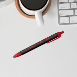Bolígrafo De Tinta Negra Colores escolares negro y rojo Año de clase