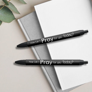 Bolígrafo De Tinta Negra ¿Cómo Puedo Rezar Por TÚ? Pestañas cristianas