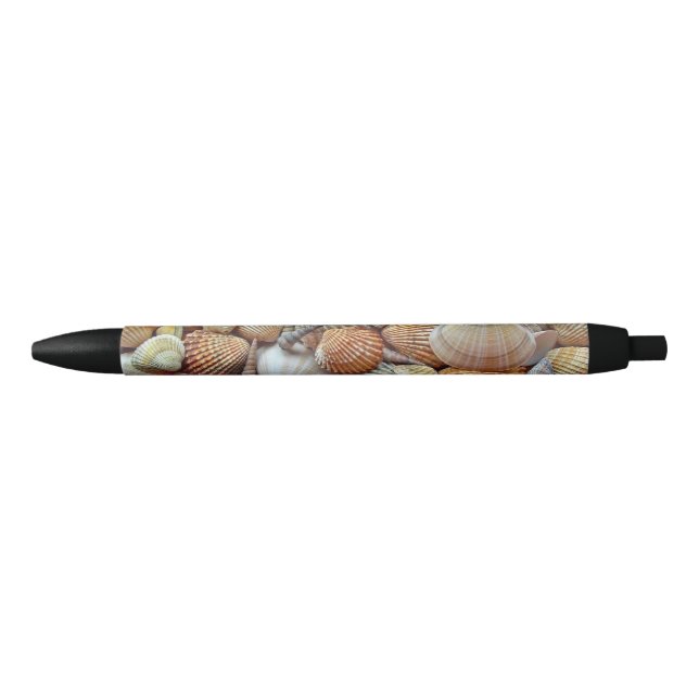 Bolígrafo De Tinta Negra Conchas de mar (Anverso)