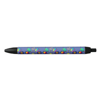 Bolígrafo De Tinta Negra Cool Pickleball Paddle Sports Rainbow