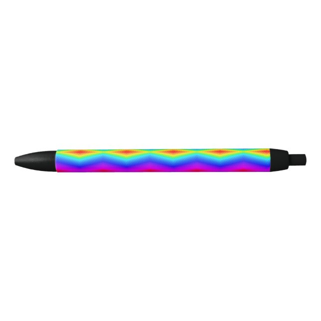 Bolígrafo De Tinta Negra Corbata arcoiris (Anverso)