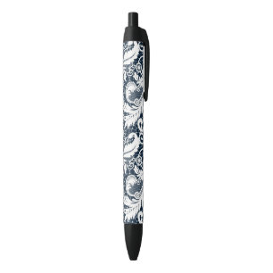 Bolígrafo De Tinta Negra Cordón blanco 2