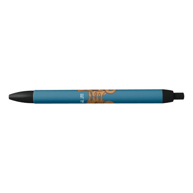 Bolígrafo De Tinta Negra Cortar Em Off (Anverso)
