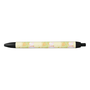 BOLÍGRAFO DE TINTA NEGRA COZY BUNNY CON JUGO DE CORROTA