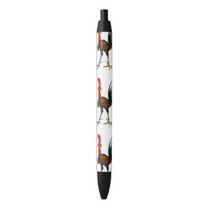 Bolígrafo De Tinta Negra Crazy Rooster