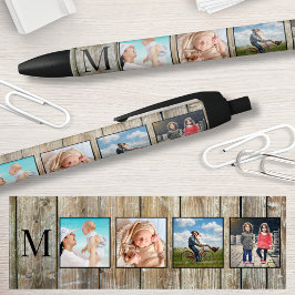 Bolígrafo De Tinta Negra Crea tu Collage de fotos Personalizado Rustic Farm