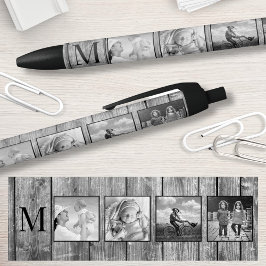 Bolígrafo De Tinta Negra Crea tu Collage de fotos Personalizado Rustic Farm