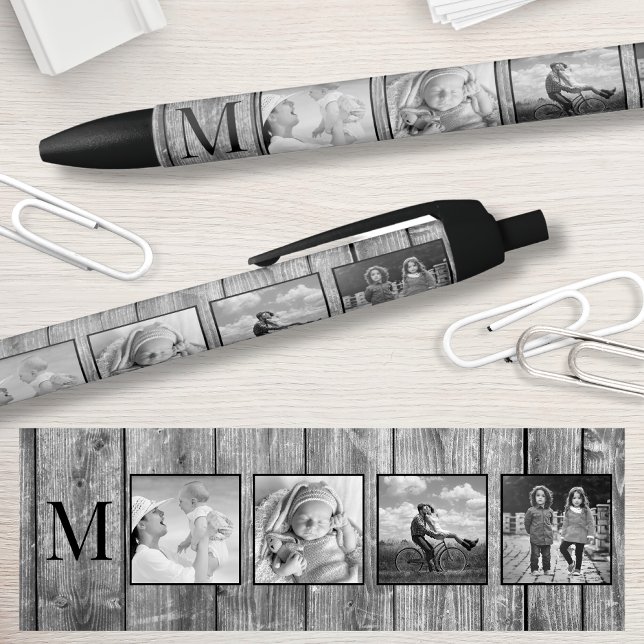 Bolígrafo De Tinta Negra Crea tu Collage de fotos Personalizado Rustic Farm (Subido por el creador)