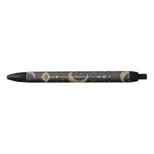 Bolígrafo De Tinta Negra Crea tu propio ojo mágico celestial negro y dorado