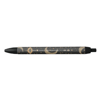 Bolígrafo De Tinta Negra Crea tu propio ojo mágico celestial negro y dorado