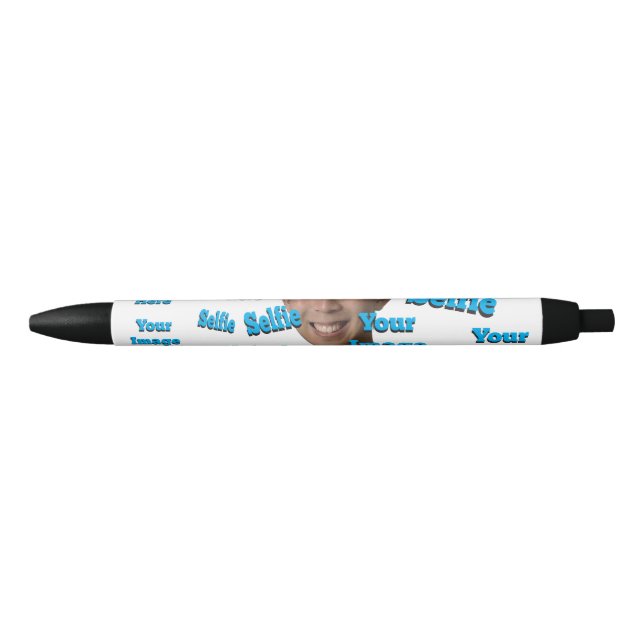 Bolígrafo De Tinta Negra 🤍 Crear su propia plantilla de Personalizado (Anverso)