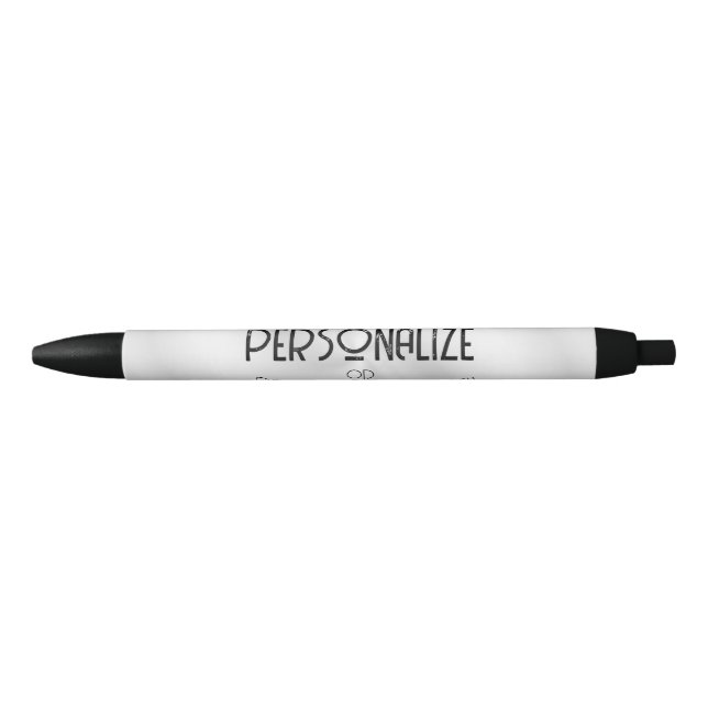 Bolígrafo De Tinta Negra Crear su propio diseño personalizado (Anverso)
