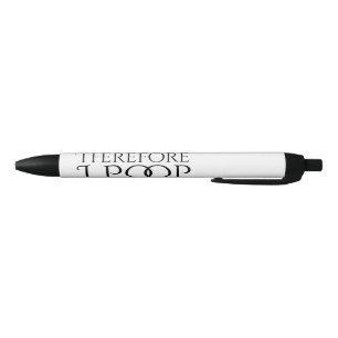 Bolígrafo De Tinta Negra Creo Que Por Lo Tanto Yo Lo Hago.