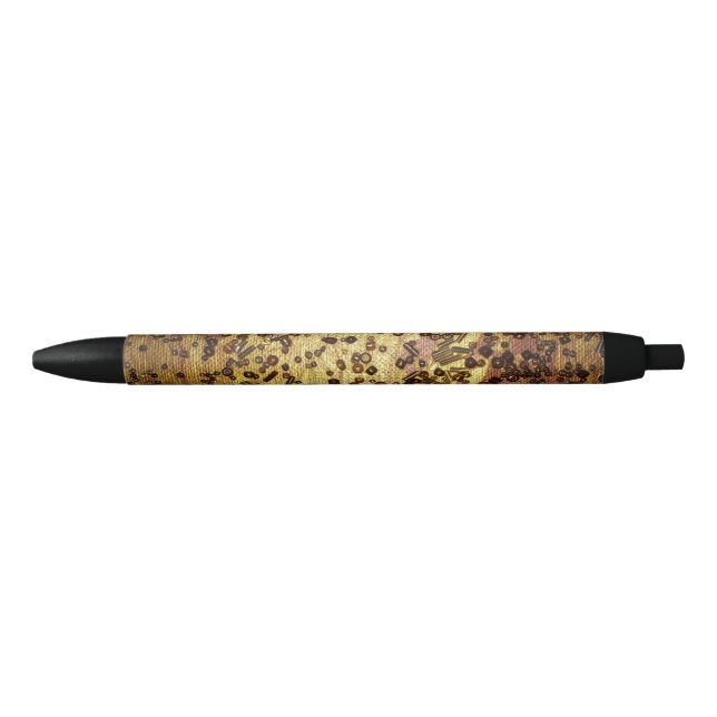 Bolígrafo De Tinta Negra Crunch de oro (Anverso)