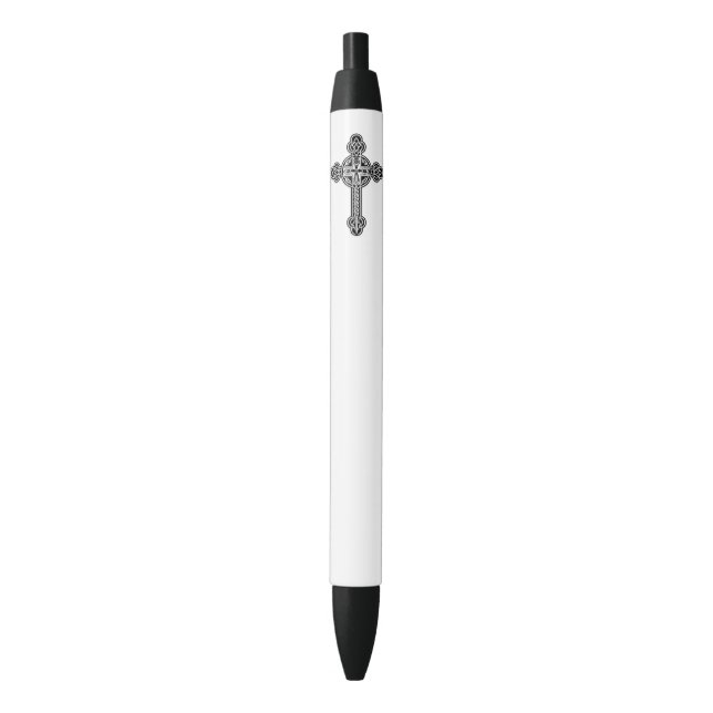 Bolígrafo De Tinta Negra Cruz celta (Frente vertical)