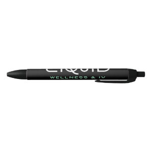 Bolígrafo De Tinta Negra Cuaderno de bienestar líquido y IV - Negro