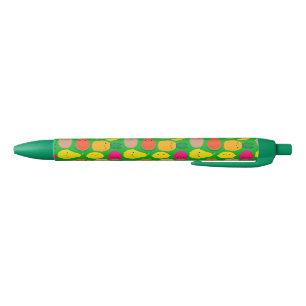 Bolígrafo De Tinta Negra Cuenco de fruta de Kawaii