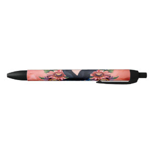 Bolígrafo De Tinta Negra Cuervo hermoso