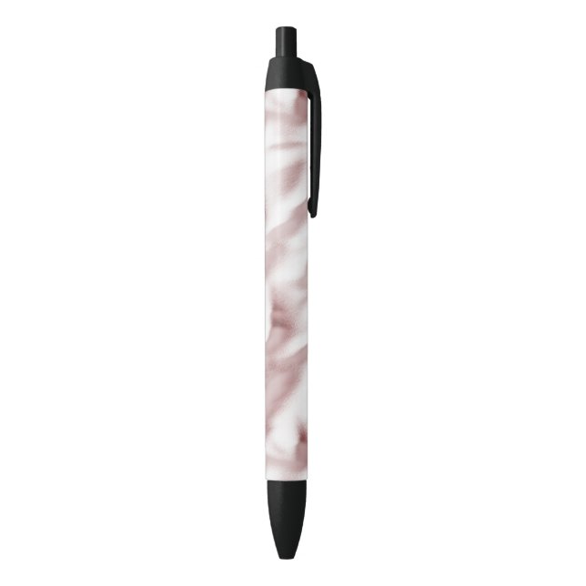 Bolígrafo De Tinta Negra Cumpleaños de Rubor Pink Glam (Parte inferior (Vertical))