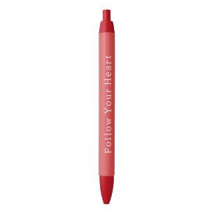 Bolígrafo De Tinta Negra Cumpleaños Rojo Chic