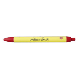 Bolígrafo De Tinta Negra Curioide amarillo