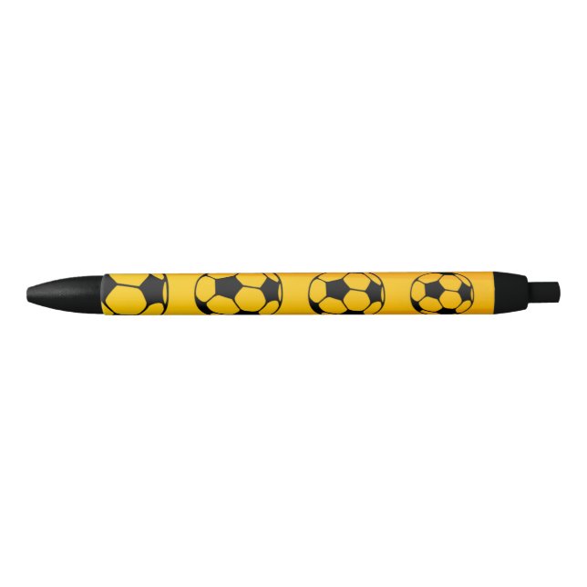 Bolígrafo De Tinta Negra Custom Football Yellow Pen with Black Ink (Anverso)