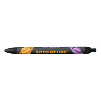Bolígrafo De Tinta Negra Custom Outer Space Adventure Pen Black Ink 