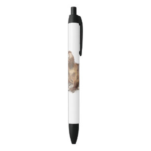 Bolígrafo De Tinta Negra Cute acuarela Otter Wildlife Arte animal