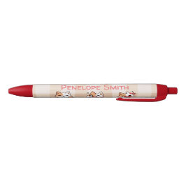 Bolígrafo De Tinta Negra Cute niños Nombre personalizado Manga Personalizad