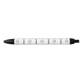 Bolígrafo De Tinta Negra Cuto Cat Pen Stationery Meow