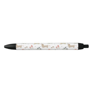 Bolígrafo De Tinta Negra Dachshund Lover Weiner Dog Sausage Dog Wildflower