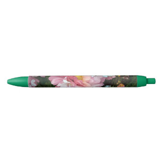 Bolígrafo De Tinta Negra Daisy en rosa