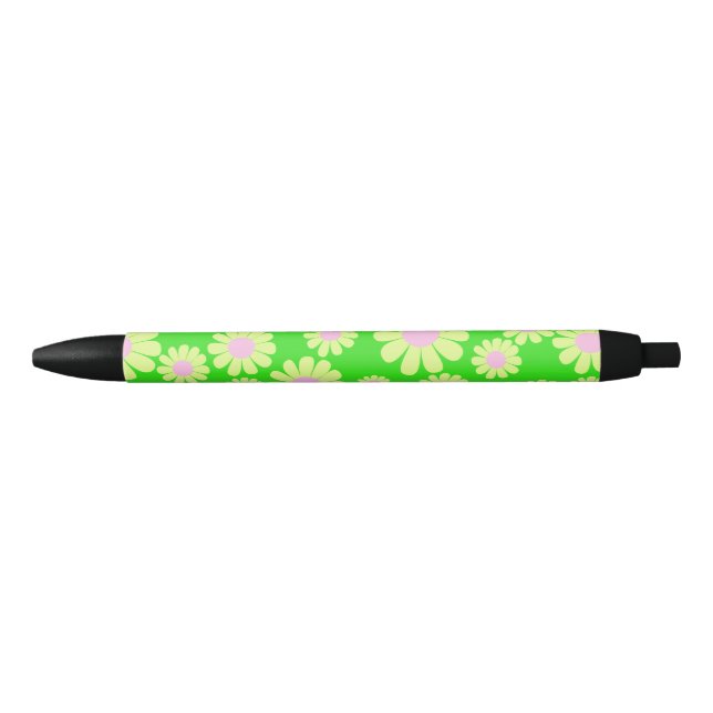 Bolígrafo De Tinta Negra Daisy Green (Anverso)