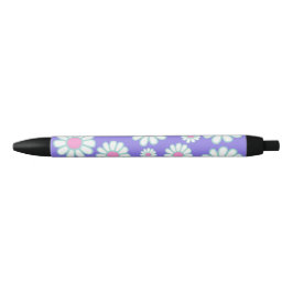 Bolígrafo De Tinta Negra Daisy Simple Purple