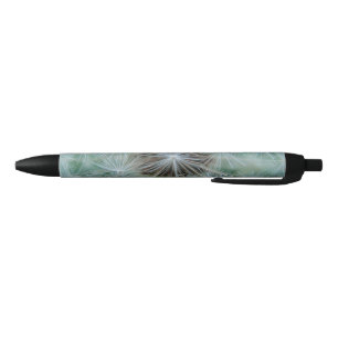 Bolígrafo De Tinta Negra Dandelion blanco
