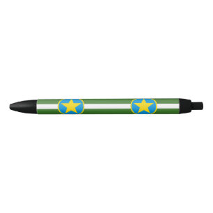 Bolígrafo de tinta negra de la bandera de la ciuda