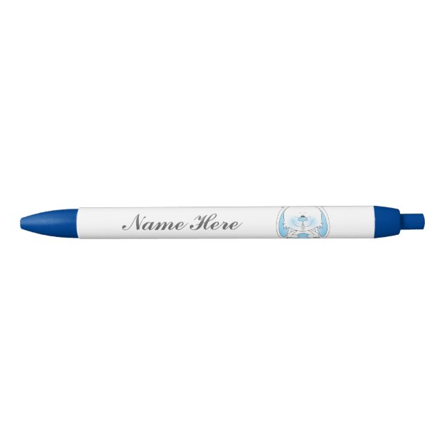 Bolígrafo De Tinta Negra Dibujo animado del conejito (Anverso)