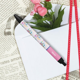 Bolígrafo De Tinta Negra Dibujo divertido de robot desordenado y lindo con 