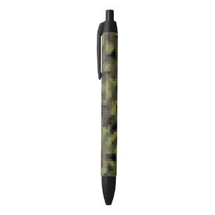 Bolígrafo De Tinta Negra Digitaces verdes Camo militar