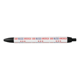 Bolígrafo De Tinta Negra Dios bendiga a Estados Unidos