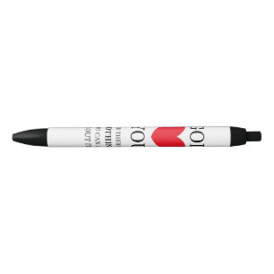 Bolígrafo De Tinta Negra Dios te Corazón