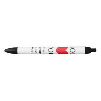 Bolígrafo De Tinta Negra Dios te Corazón