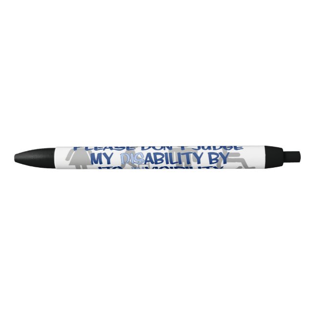 Bolígrafo De Tinta Negra Discapacidad/INvisibilización...RSD/CRPS (Anverso)