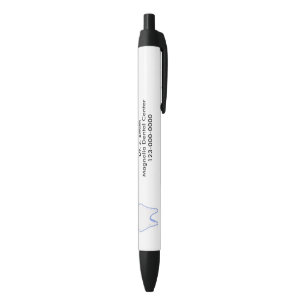 Bolígrafo De Tinta Negra Diseño de Oficina Dental de Dientes