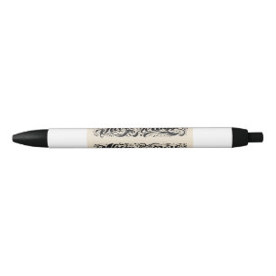 Bolígrafo De Tinta Negra Diseño de texto de IA / Moda