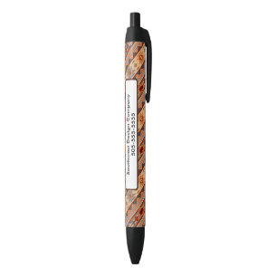 Bolígrafo De Tinta Negra Diseño del patrón suroeste Tan