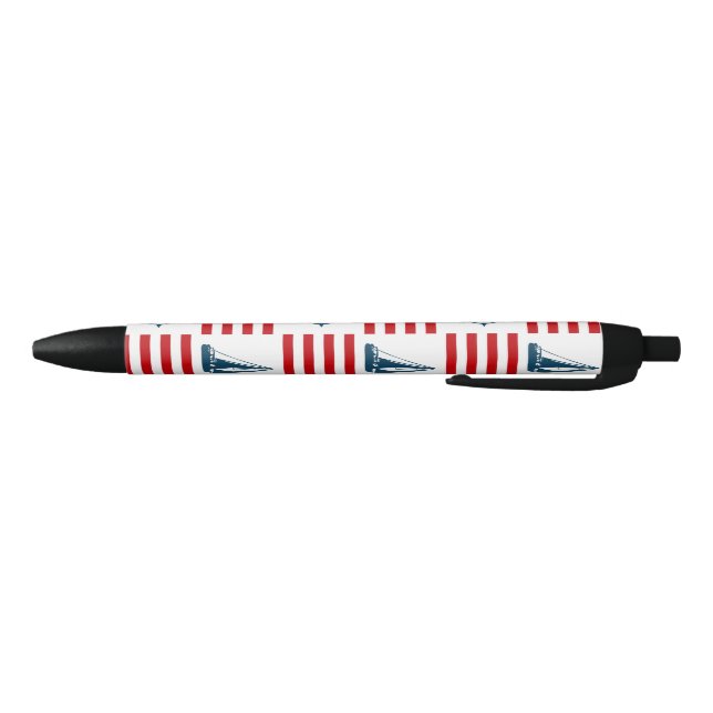 Bolígrafo De Tinta Negra Diseño náutico (Parte de abajo)